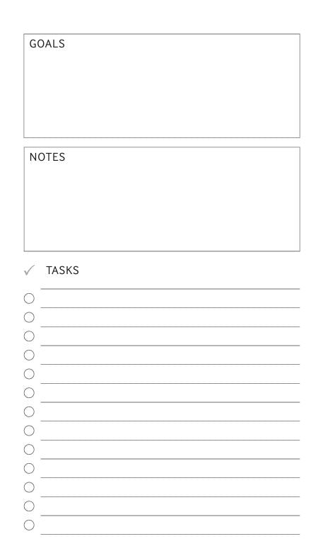 Daily Planner Journal