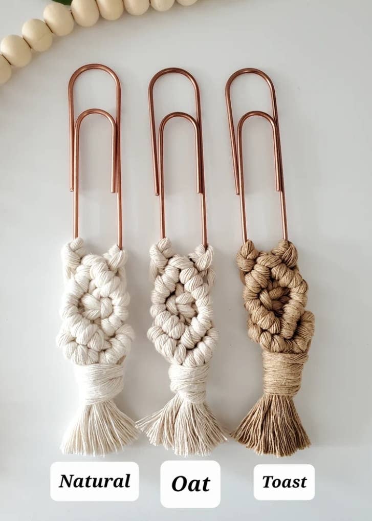 Lilly Bird Crochet - Macrame Diamond Bookmark