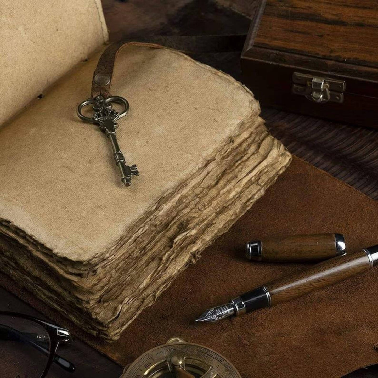 Vintage Journal with Key Lock