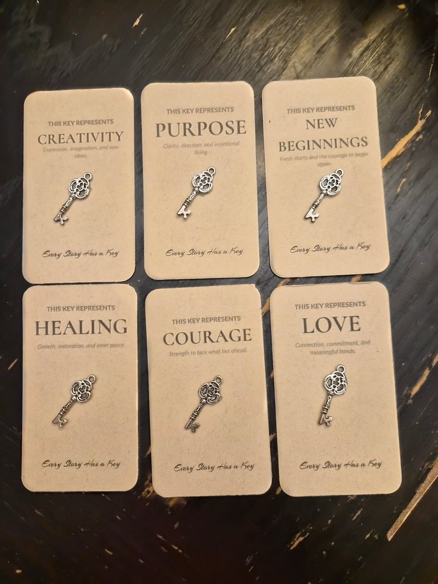 Key to Your Story – Meaning Card & Vintage Key Set