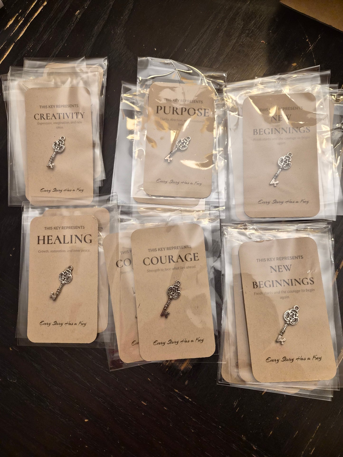 Key to Your Story – Meaning Card & Vintage Key Set