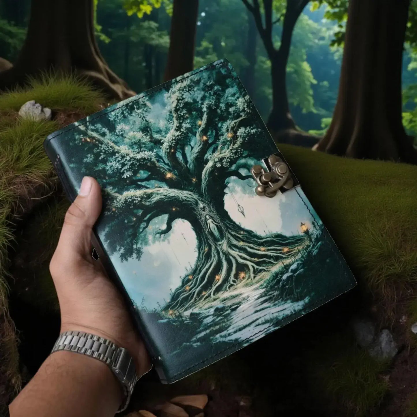 Tree of Life Leather Journal | Handmade Deckle Edge Writing