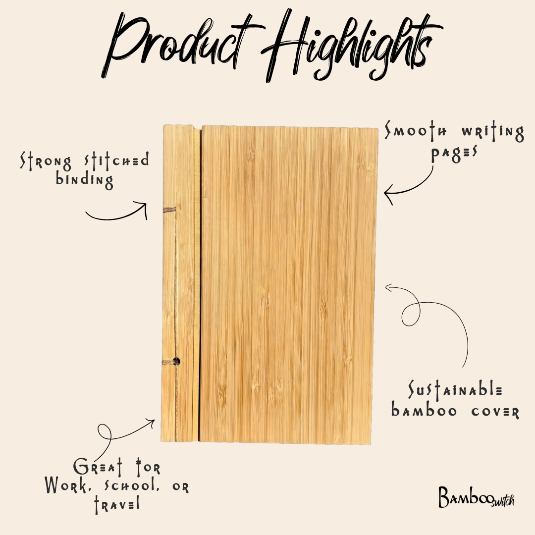 Bamboo Journal and Bamboo Pen Set