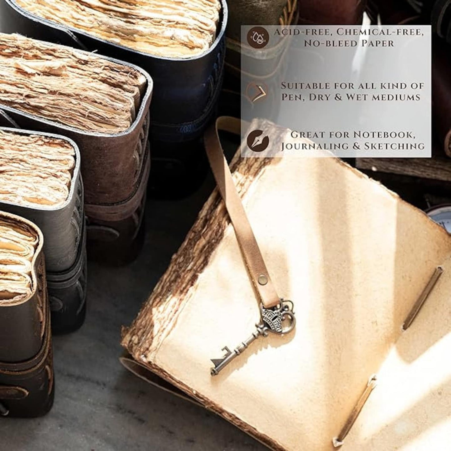 Vintage Leather Journal: Handmade