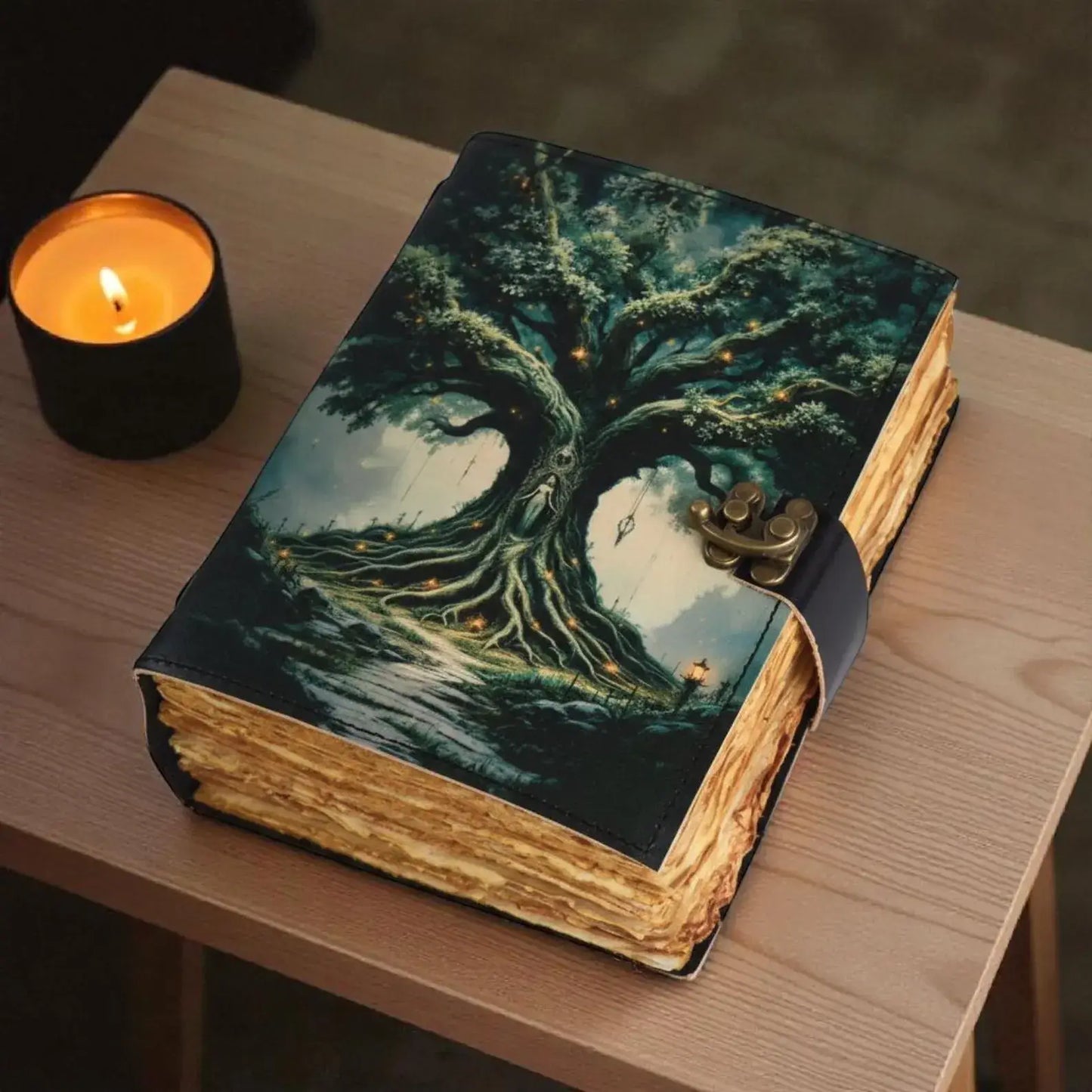 Tree of Life Leather Journal | Handmade Deckle Edge Writing
