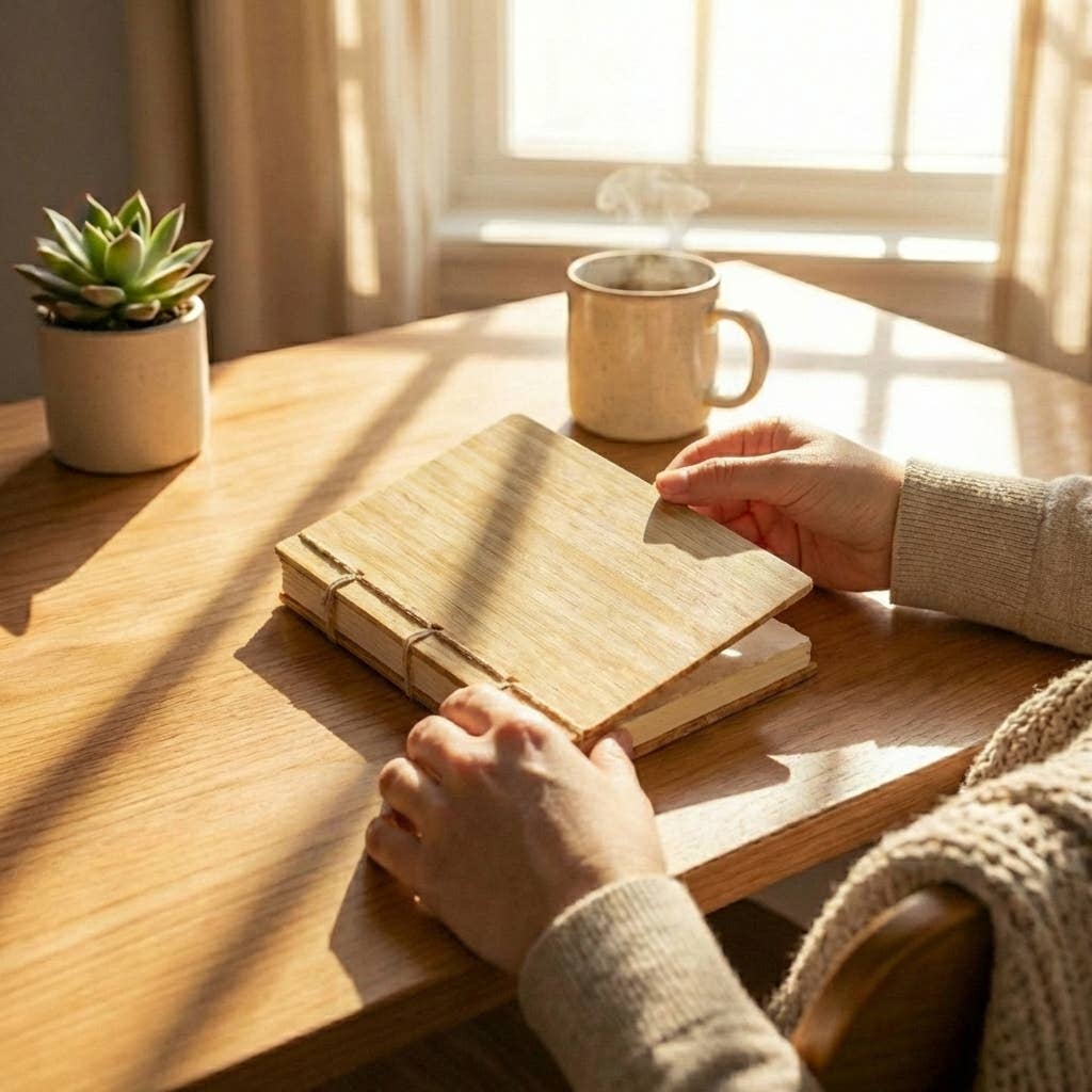 Bamboo Journal and Bamboo Pen Set
