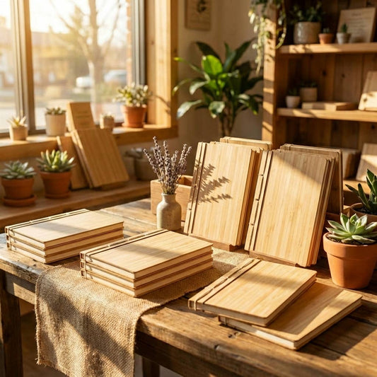 Bamboo Journal and Bamboo Pen Set