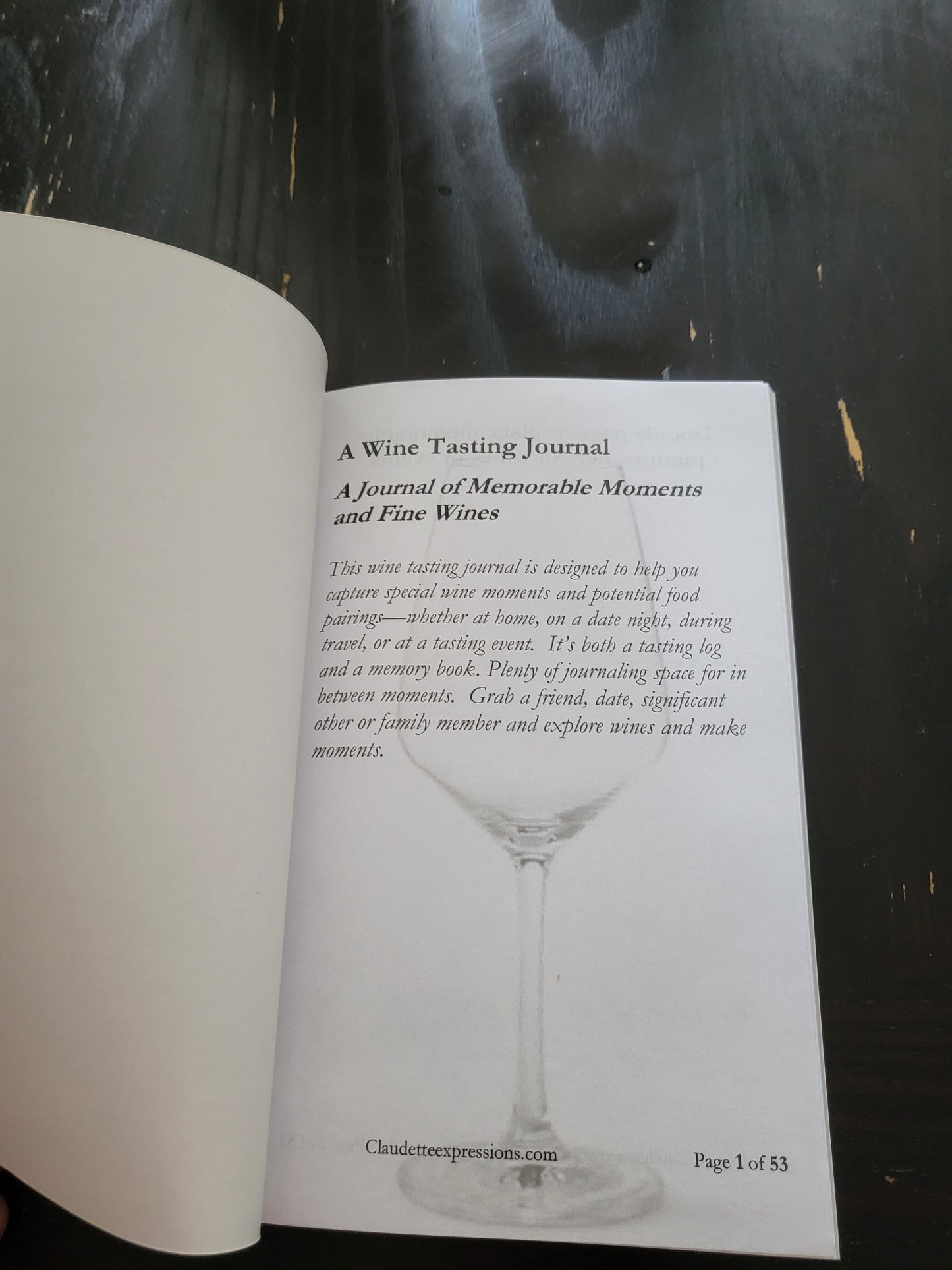 A Wine Tasting Journal