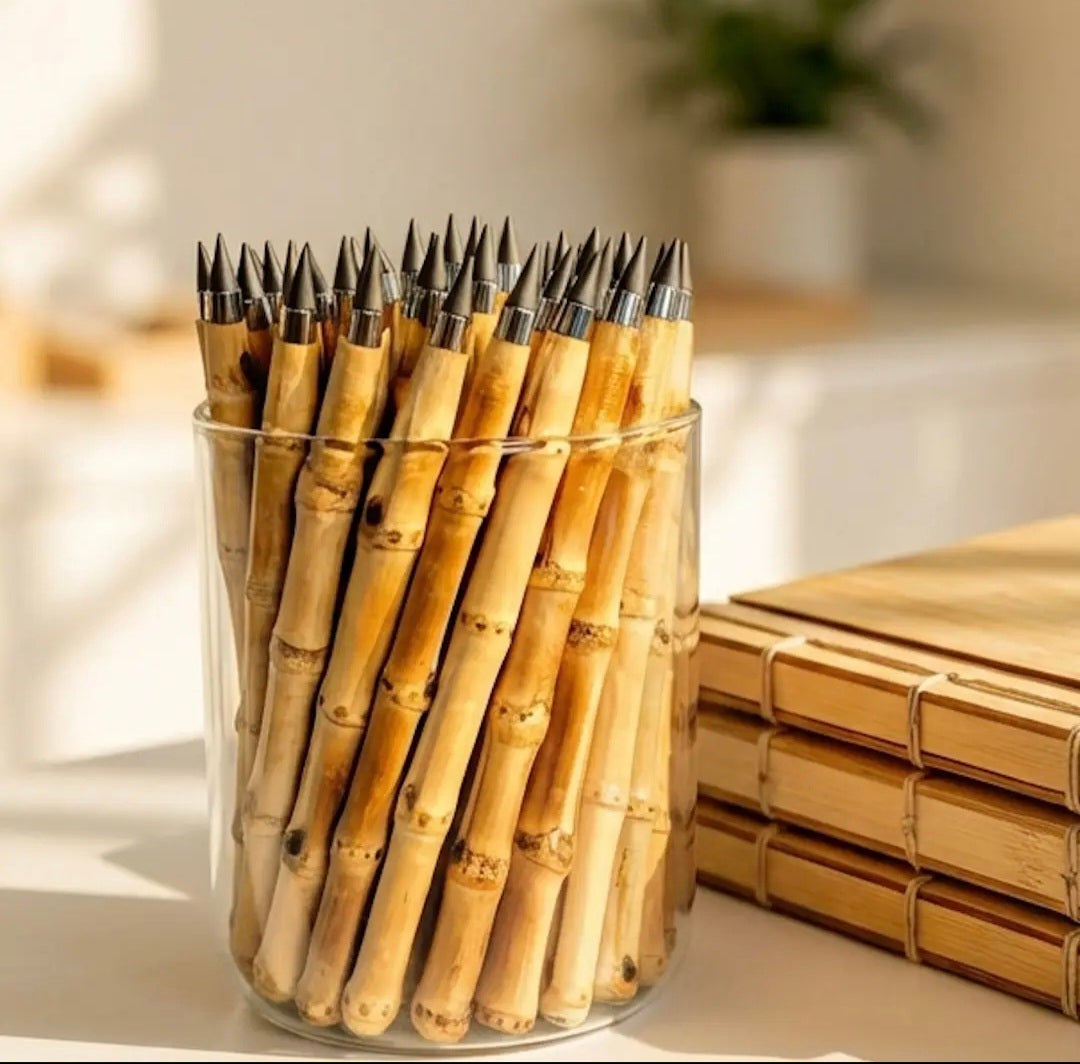 Bamboo Journal and Bamboo Pen Set